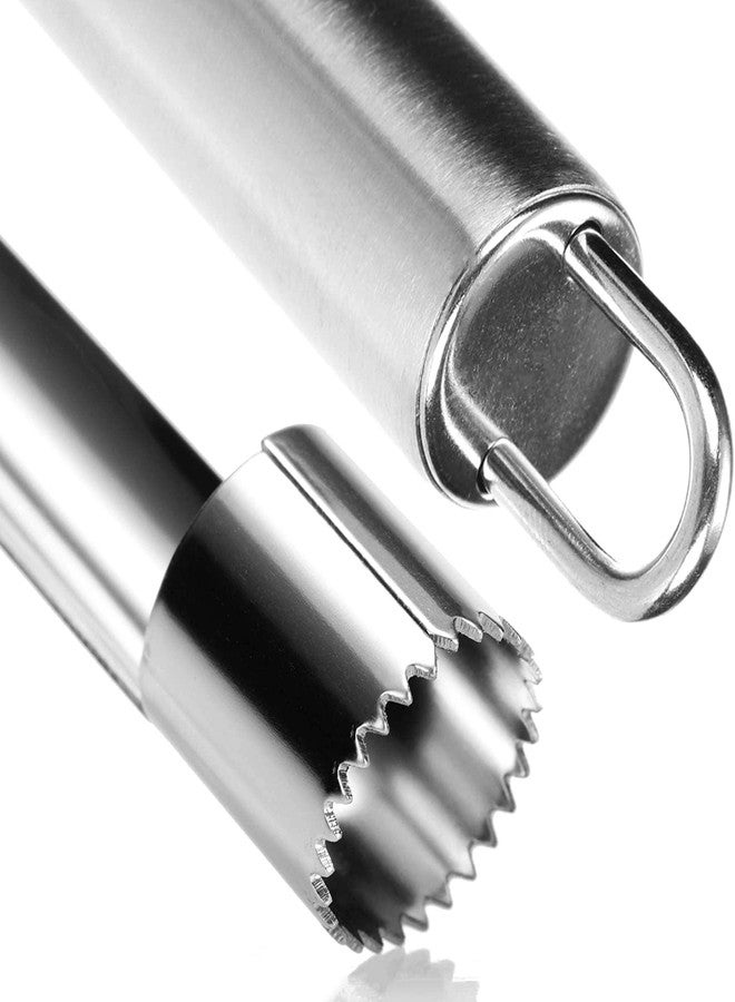 TASKHOUSE أداة إزالة لب التفاح من الفولاذ المقاوم للصدأ من تاسك هاوس، سهلة الإمساك ومتينة، لإزالة لب الفواكه والخضراوات، مناسبة للكمثرى والفلفل الحلو (قطعة واحدة) - Image 4